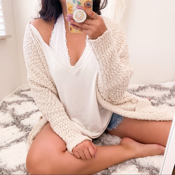 debut Sweaters - Popcorn Knit Cardigan